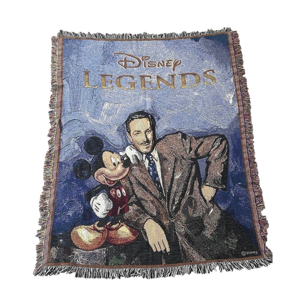 Disney Vintage Legends Throw blanket Mickey and Walt